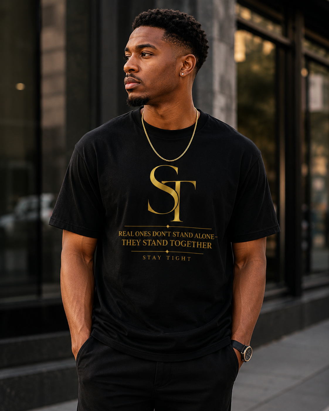 Real Ones Stand Together – Stay Tight Premium Tee