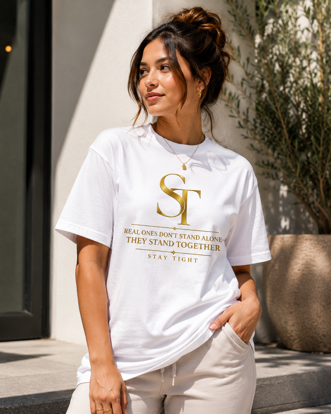 Real Ones Stand Together – Stay Tight Premium Tee