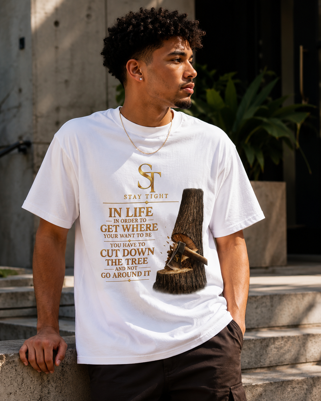 Cut Down the Tree – Stay Tight Premium Heavyweight Tee