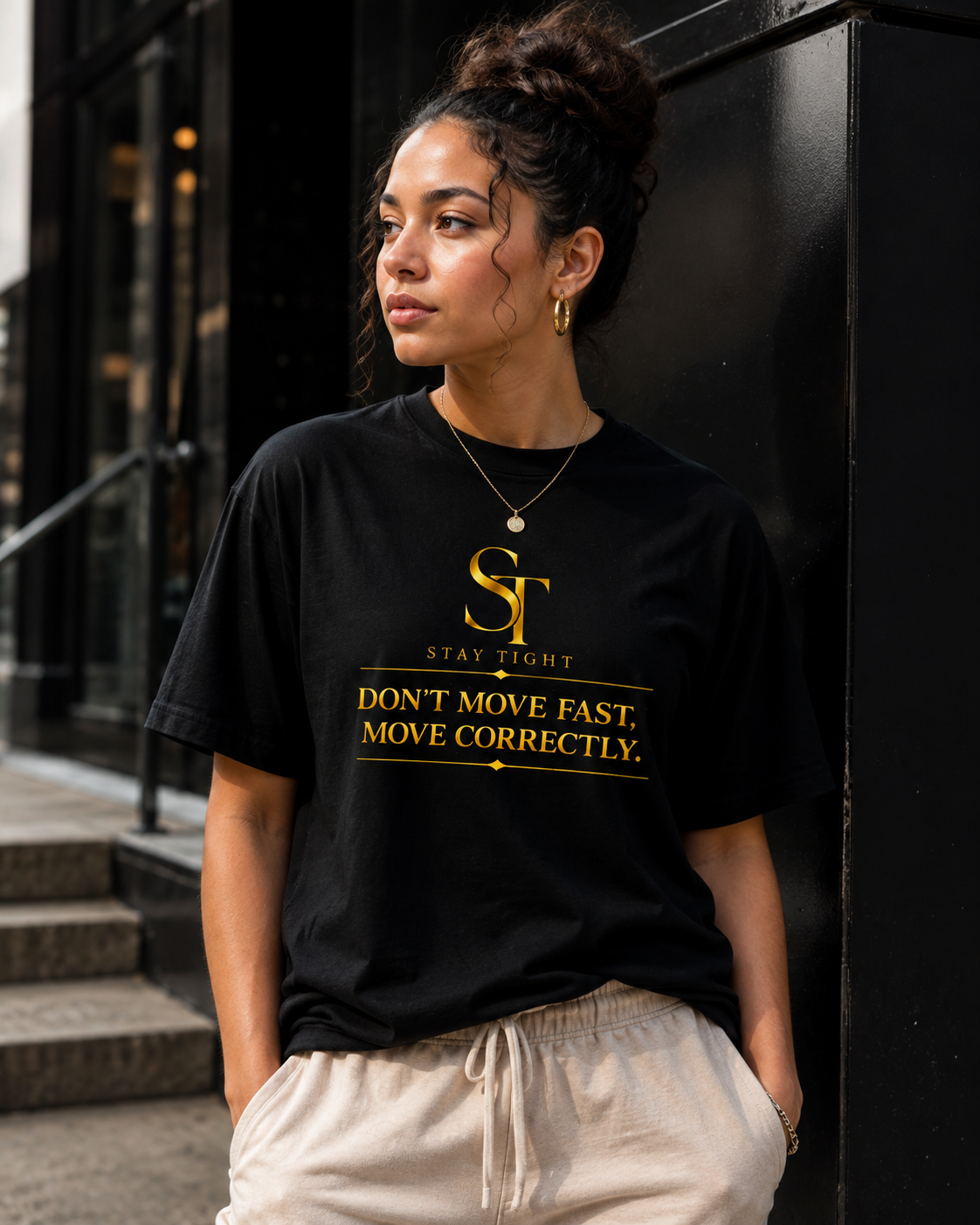 Don’t Move Fast, Move Correctly – Stay Tight Premium Heavyweight Tee