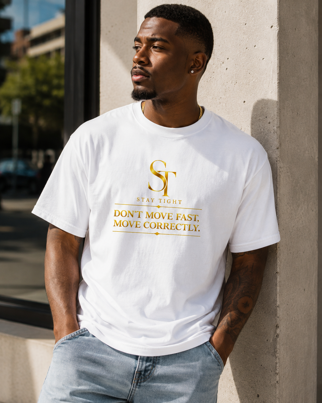 Don’t Move Fast, Move Correctly – Stay Tight Premium Heavyweight Tee