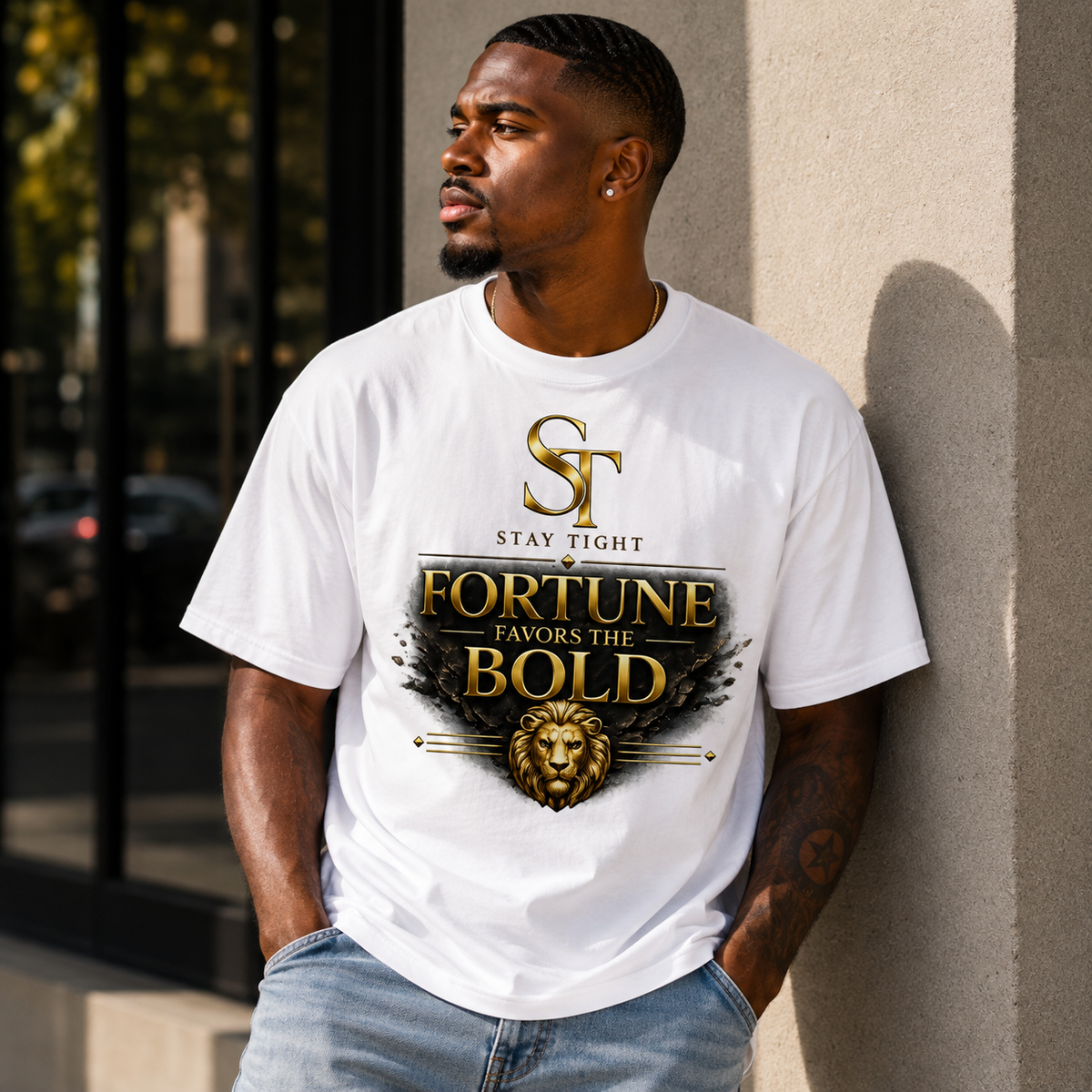 Fortune Favors the Bold – Stay Tight Premium Heavyweight Tee