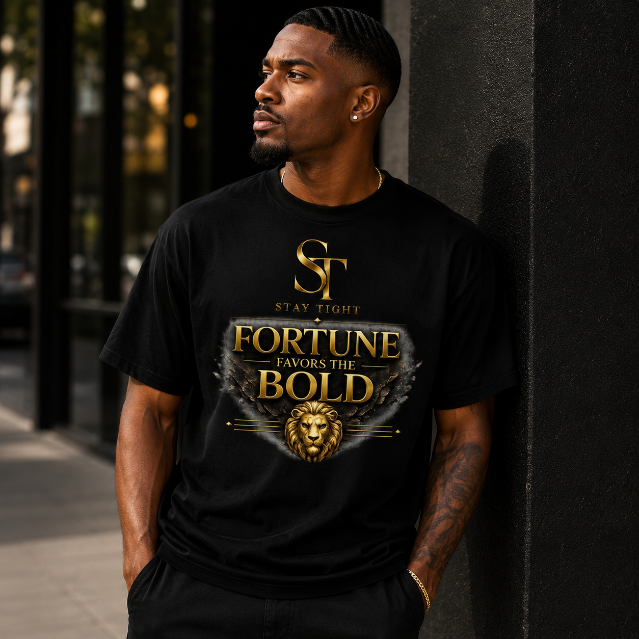 Fortune Favors the Bold – Stay Tight Premium Heavyweight Tee