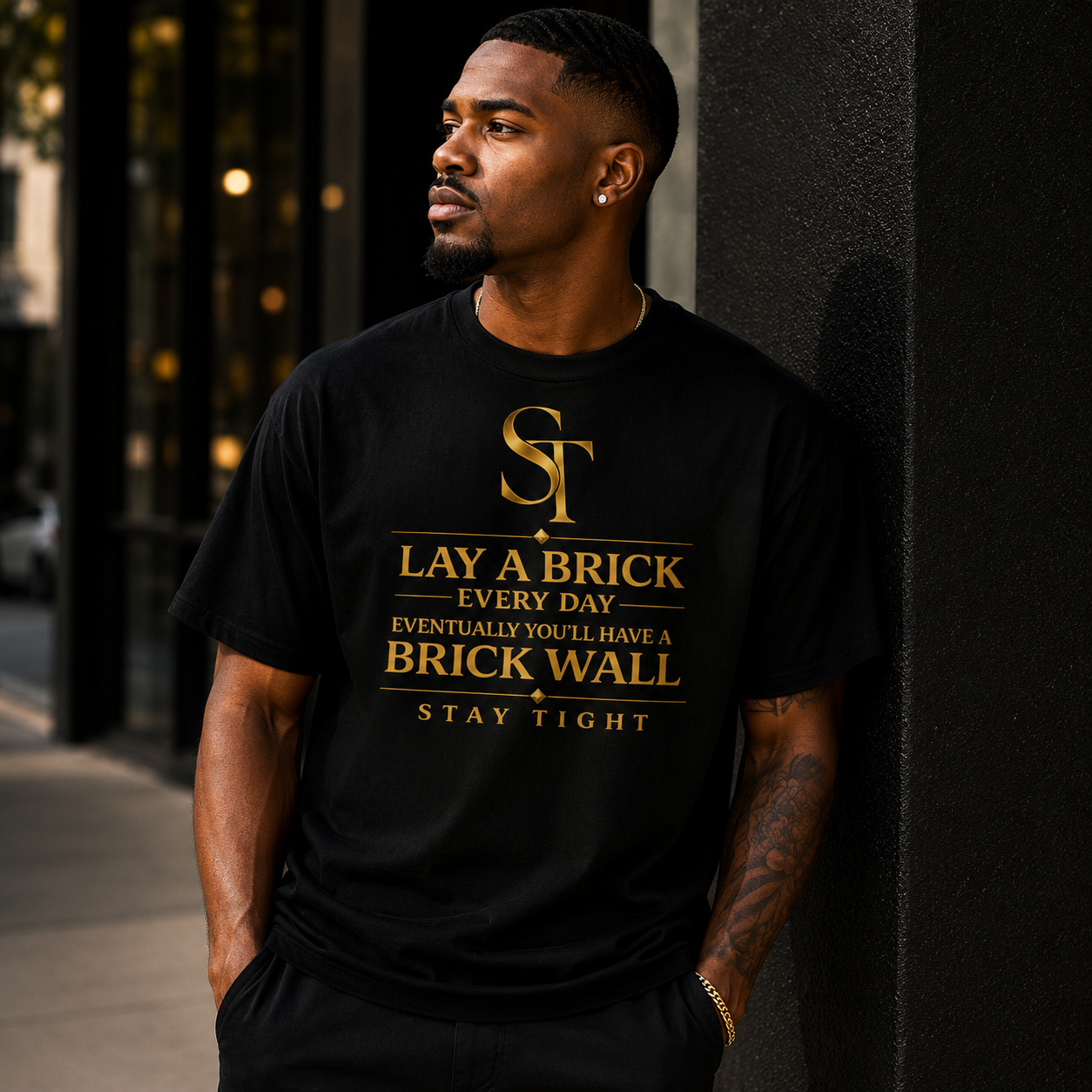 Lay a Brick Every Day – Stay Tight Premium Heavyweight Tee