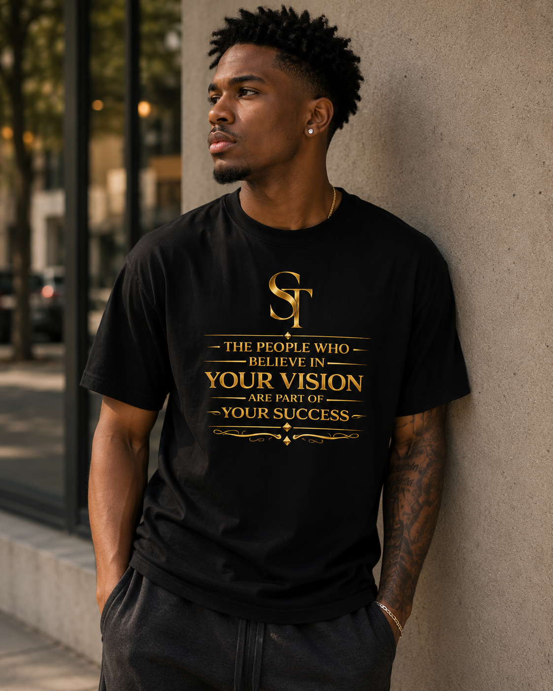 Believe in Your Vision – Stay Tight Premium Heavyweight Tee