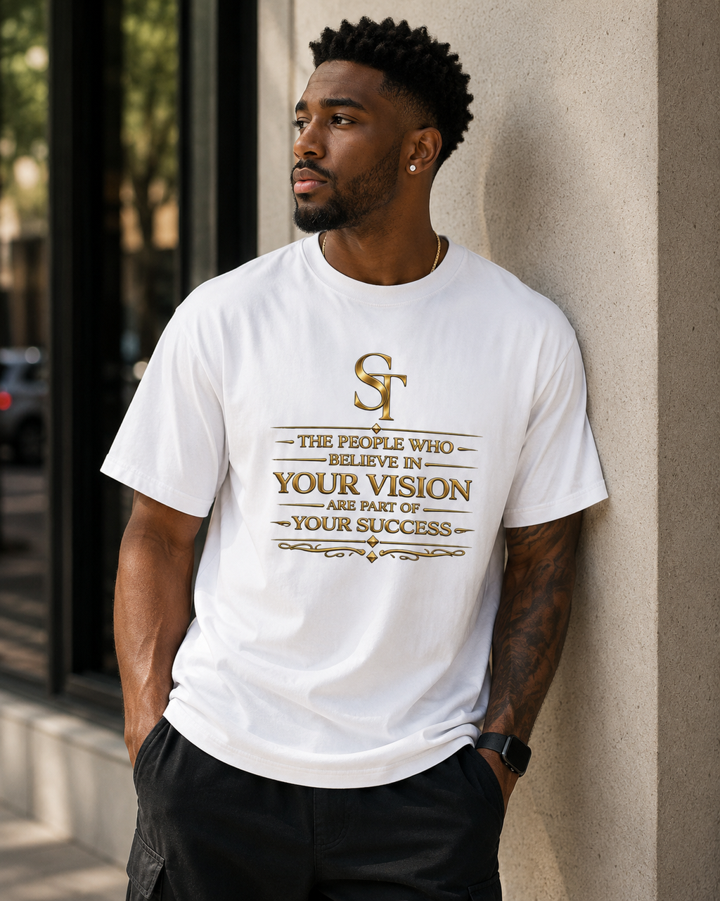 Believe in Your Vision – Stay Tight Premium Heavyweight Tee