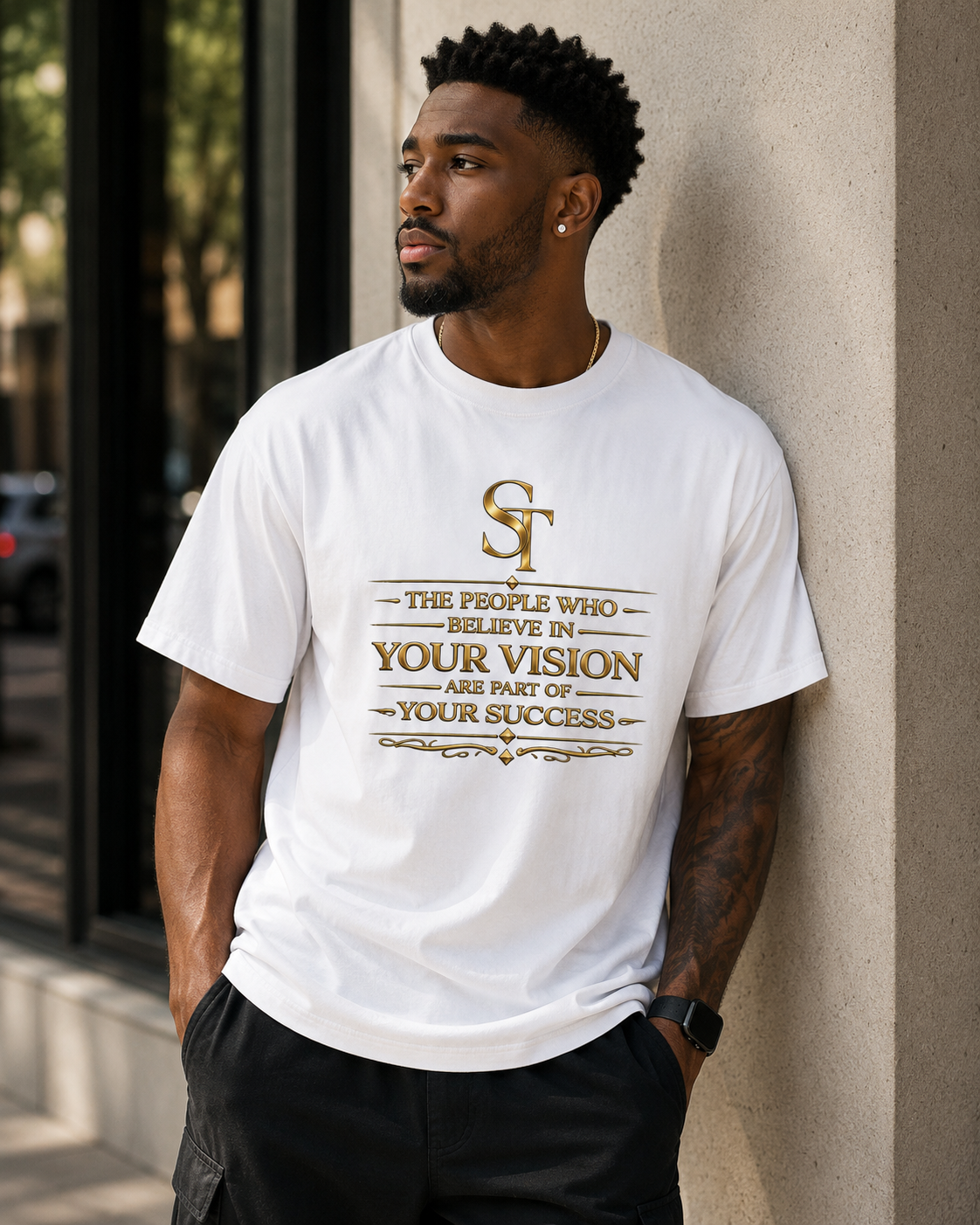 Believe in Your Vision – Stay Tight Premium Heavyweight Tee