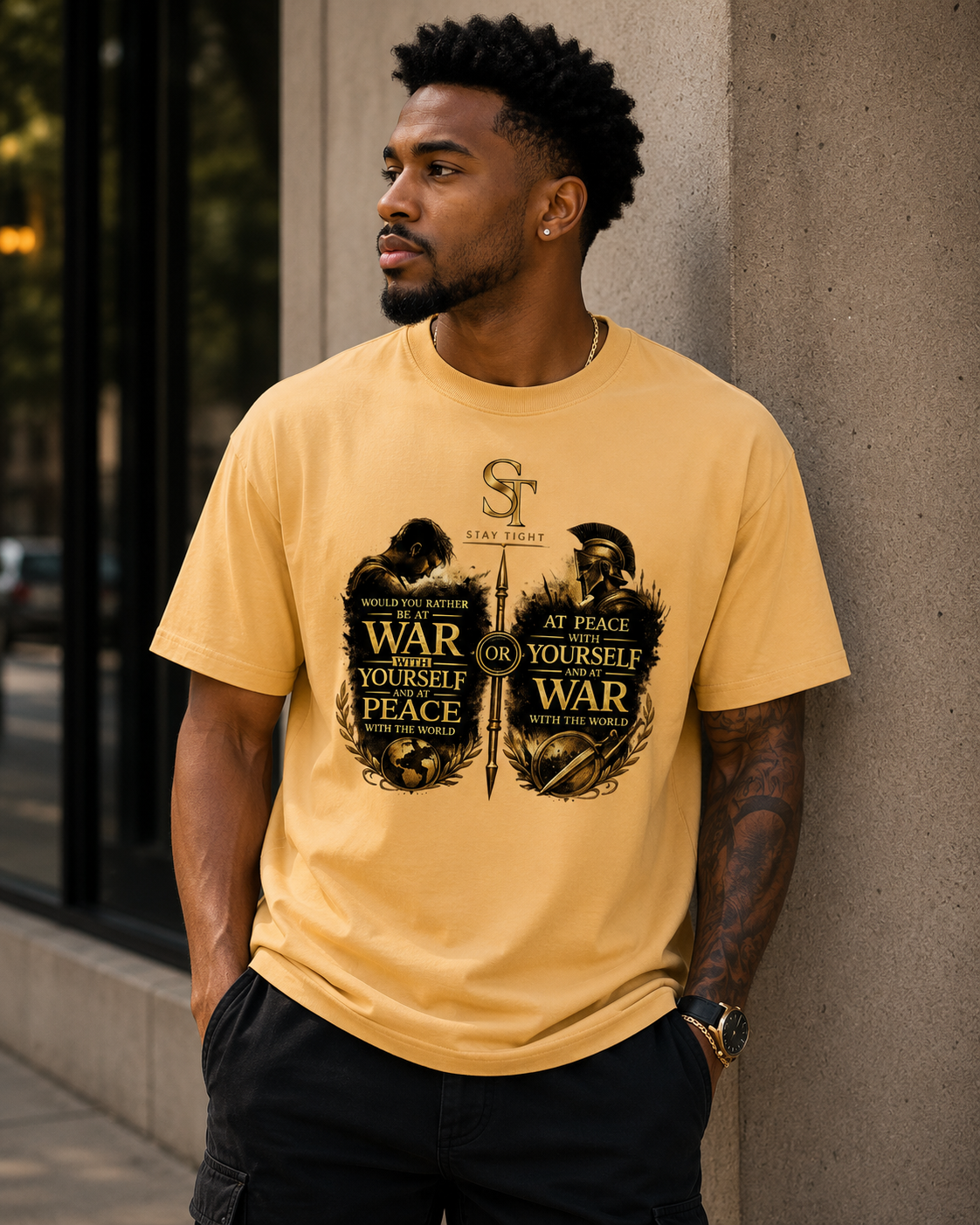 War Within, Peace Without – Stay Tight Premium Heavyweight Tee