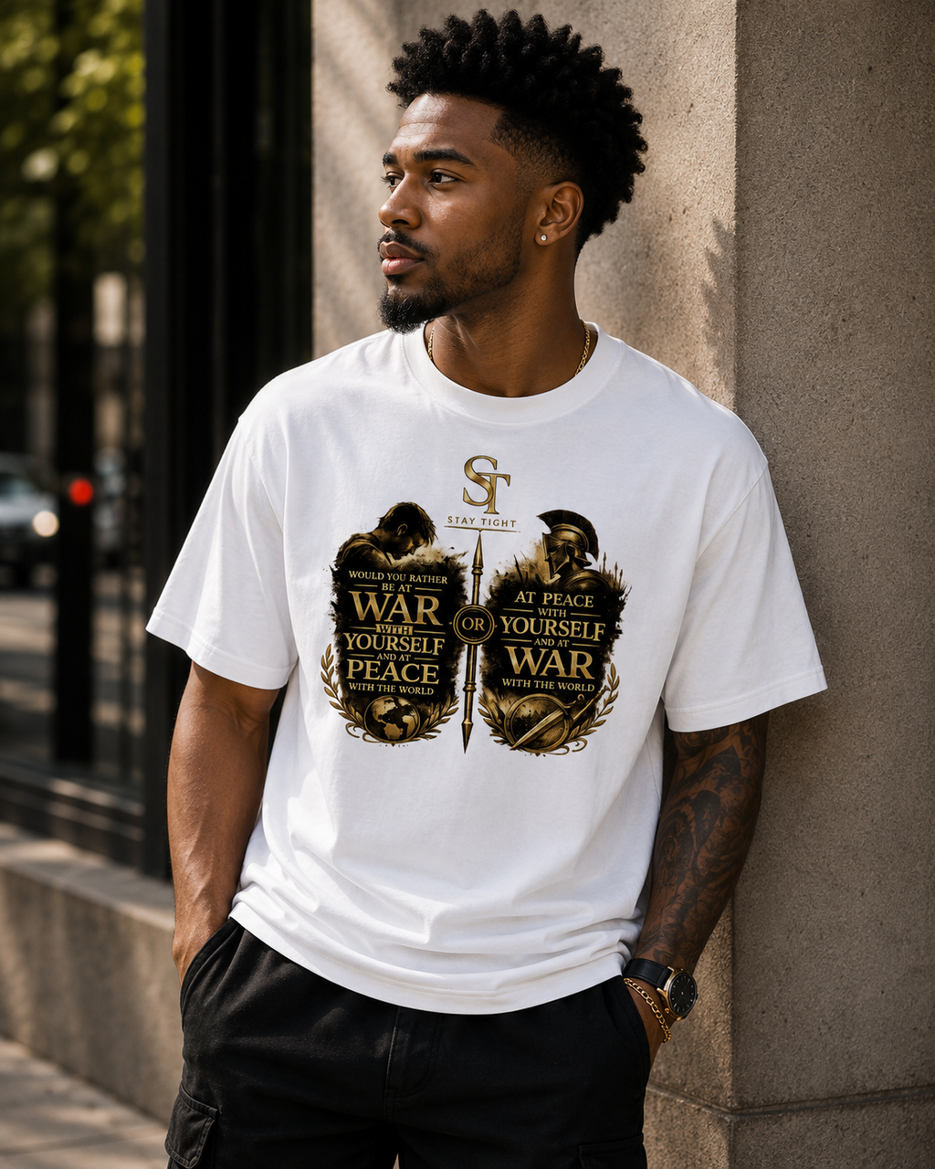 War Within, Peace Without – Stay Tight Premium Heavyweight Tee