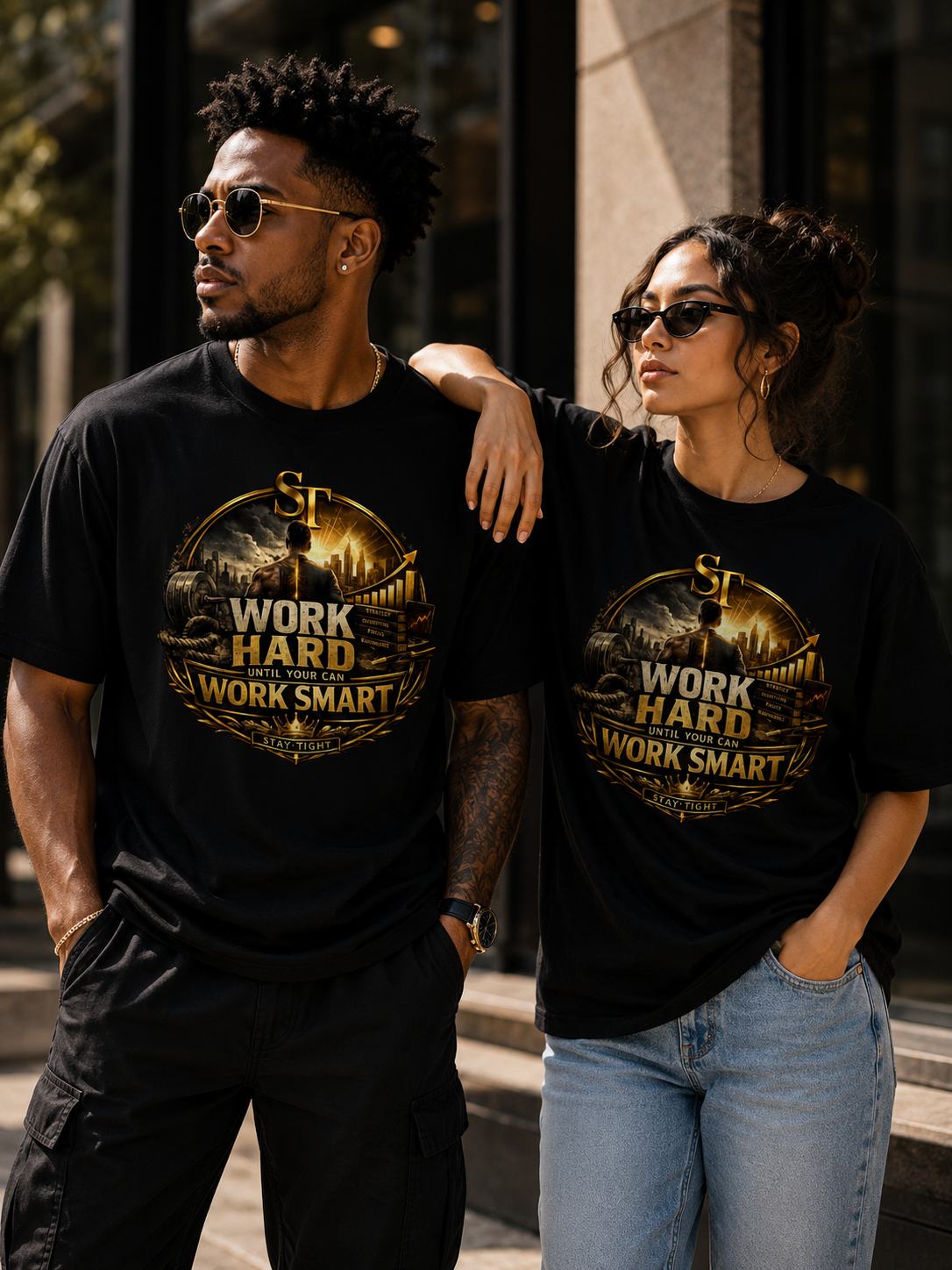 Work Hard First, Then Work Smart™ | Premium Heavyweight T-Shirt