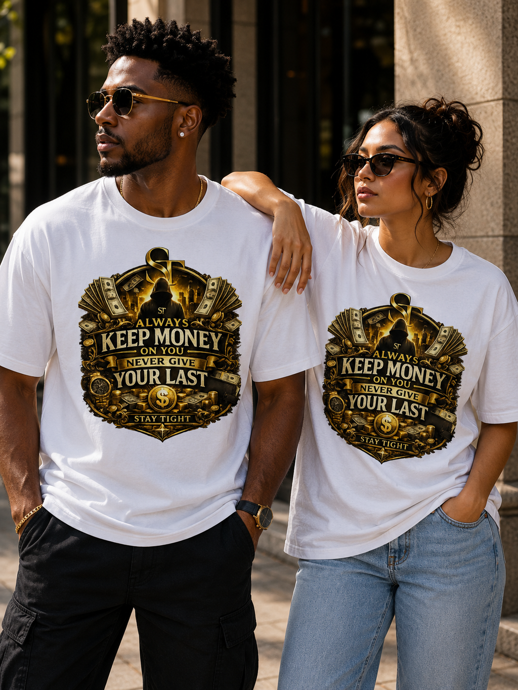 Always Keep Money on You. Never Give Your Last | Premium Heavyweight T-Shirt