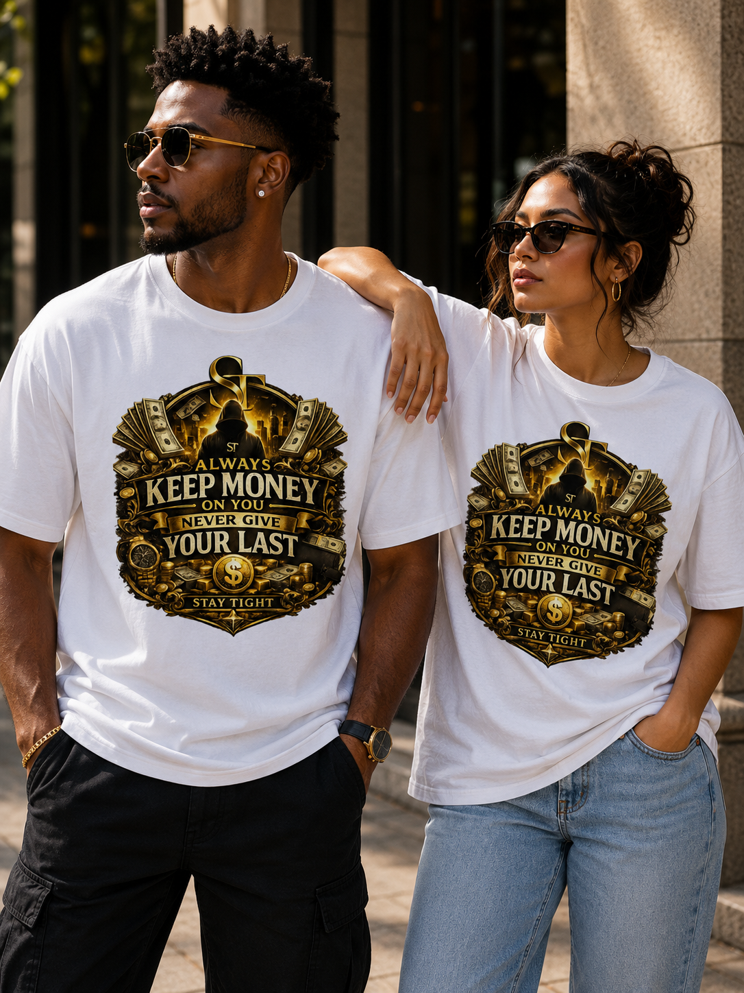 Always Keep Money on You. Never Give Your Last | Premium Heavyweight T-Shirt