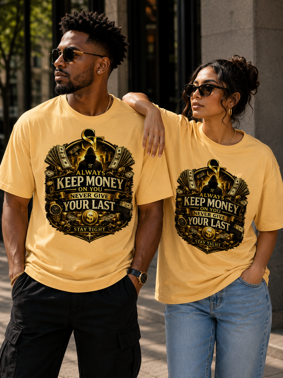 Always Keep Money on You. Never Give Your Last | Premium Heavyweight T-Shirt