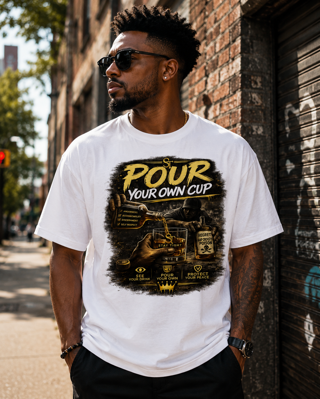 Pour Your Own Cup | Premium Heavyweight Awareness T-Shirt