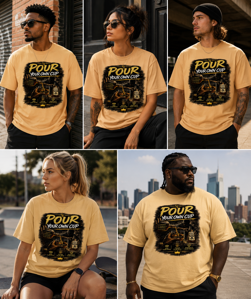 Pour Your Own Cup | Premium Heavyweight Awareness T-Shirt