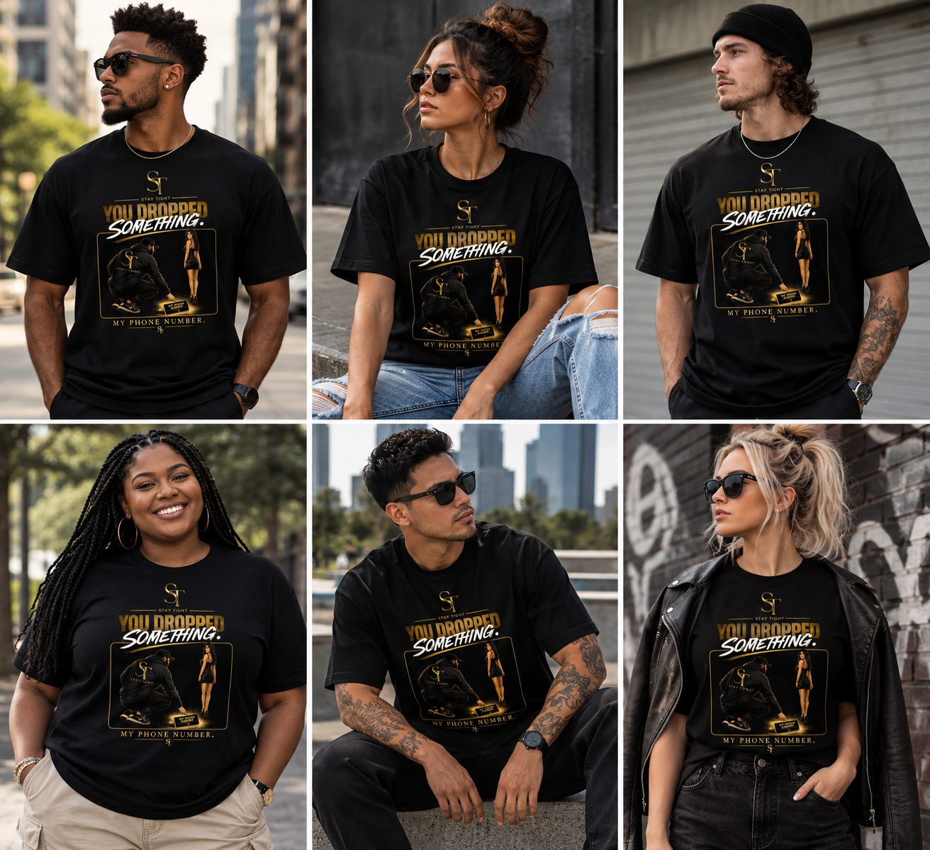 You Dropped Something... My Phone Number | Funny Confidence Graphic T-Shirt – Stay Tight