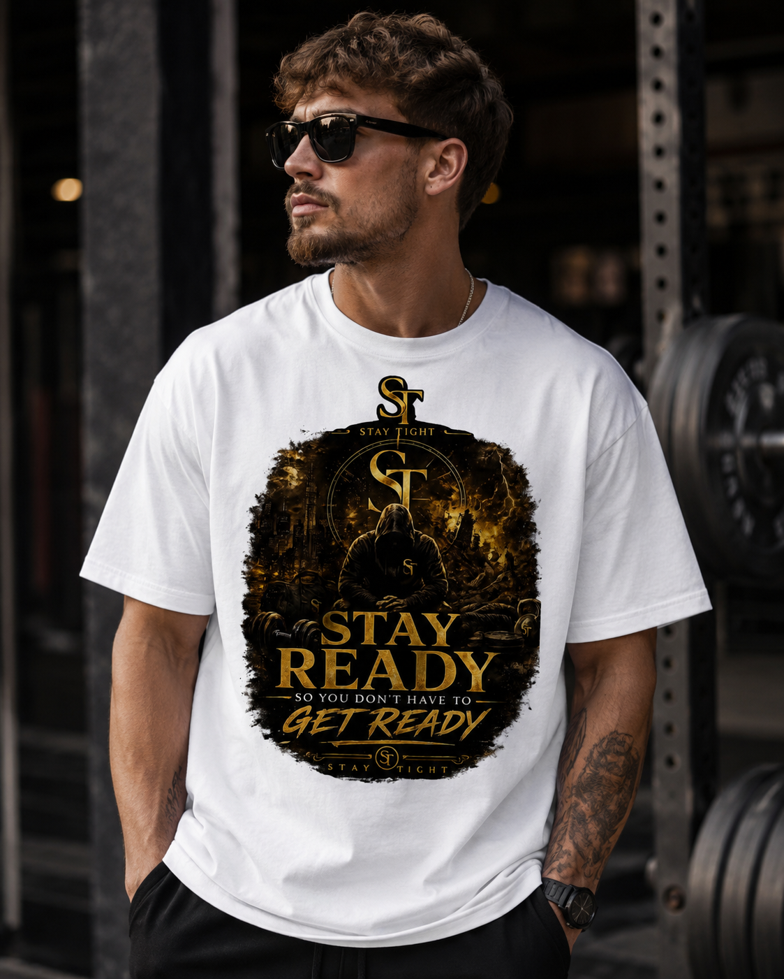 Stay Ready So You Don't Have to Get Ready | Motivational Graphic T-Shirt – Stay Tight