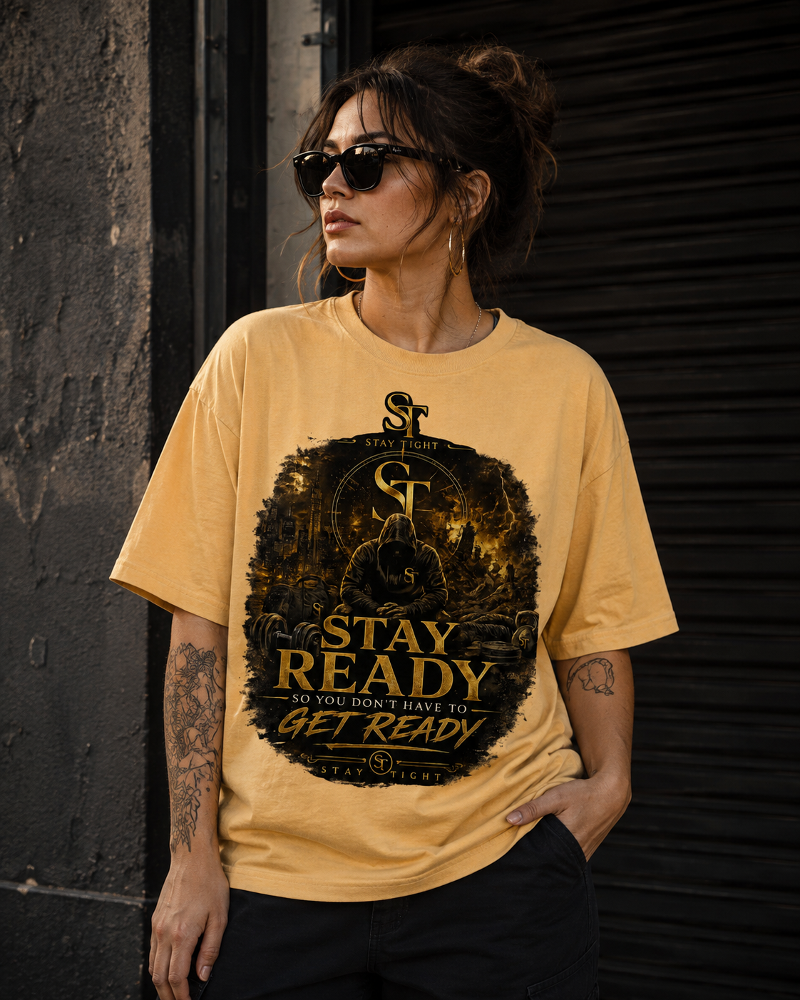 Stay Ready So You Don't Have to Get Ready | Motivational Graphic T-Shirt – Stay Tight