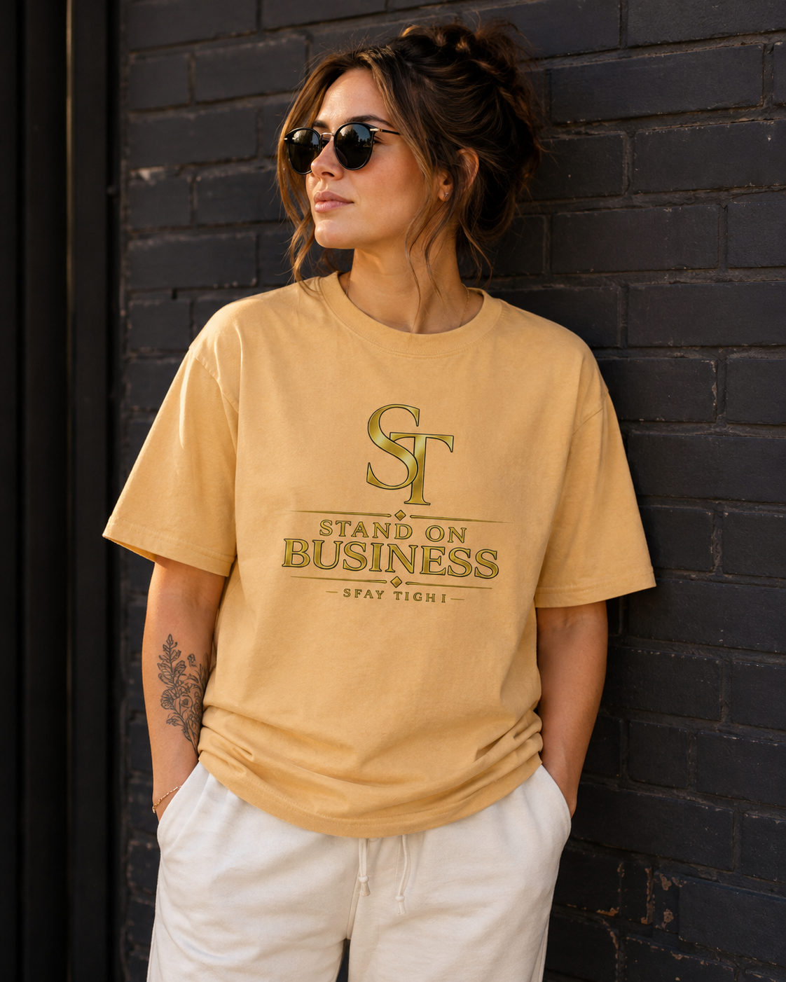 Stand On Business | Entrepreneur & Leadership Graphic T-Shirt – Stay Tight