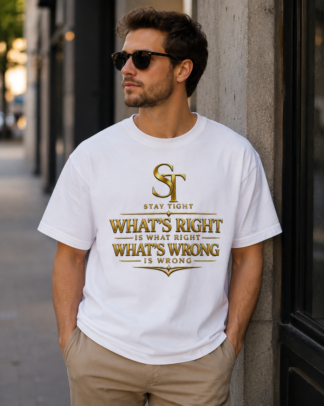 What's Right Is Right, What's Wrong Is Wrong | Integrity & Faith Graphic T-Shirt – Stay Tight
