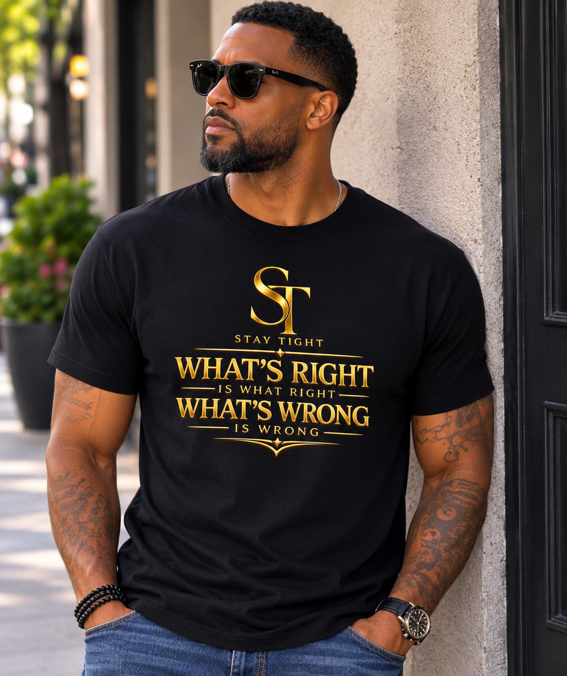What's Right Is Right, What's Wrong Is Wrong | Integrity & Faith Graphic T-Shirt – Stay Tight