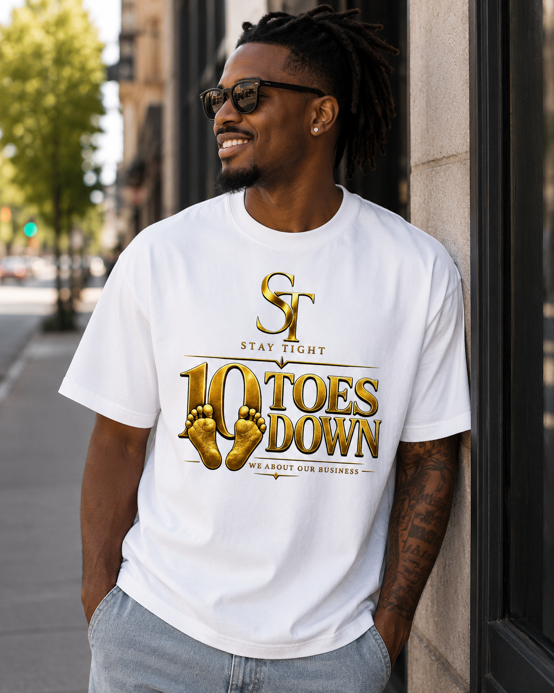 10 Toes Down | We About Our Business Graphic T-Shirt – Stay Tight
