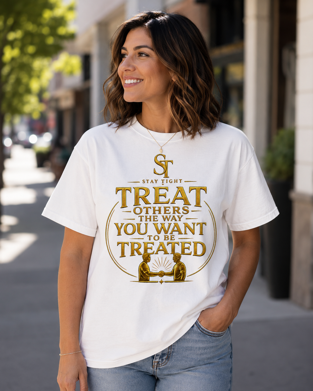 Treat Others the Way You Want to Be Treated Premium Heavyweight Graphic T-Shirt | Stay Tight