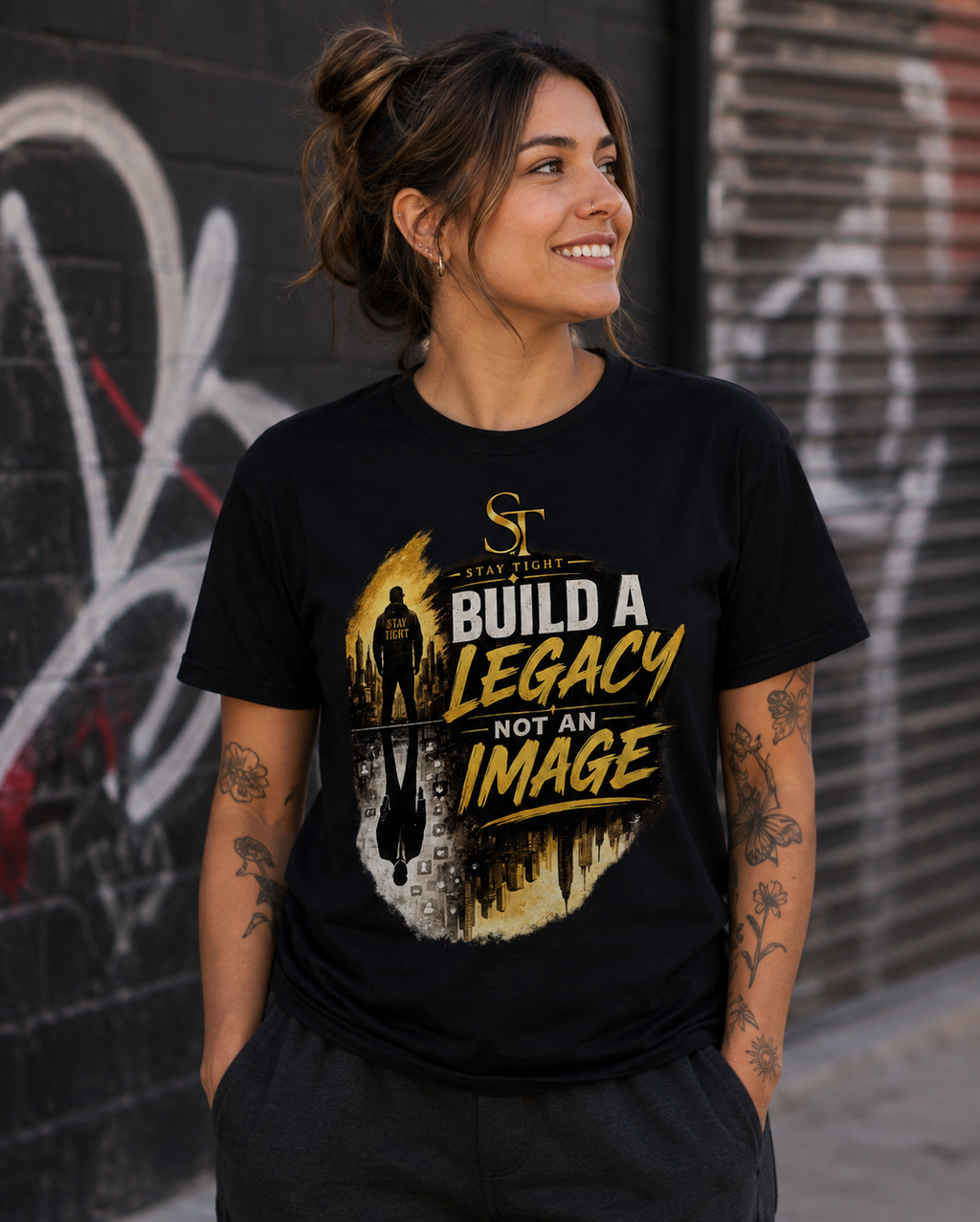 Build a Legacy, Not an Image Premium Heavyweight Graphic T-Shirt | Stay Tight
