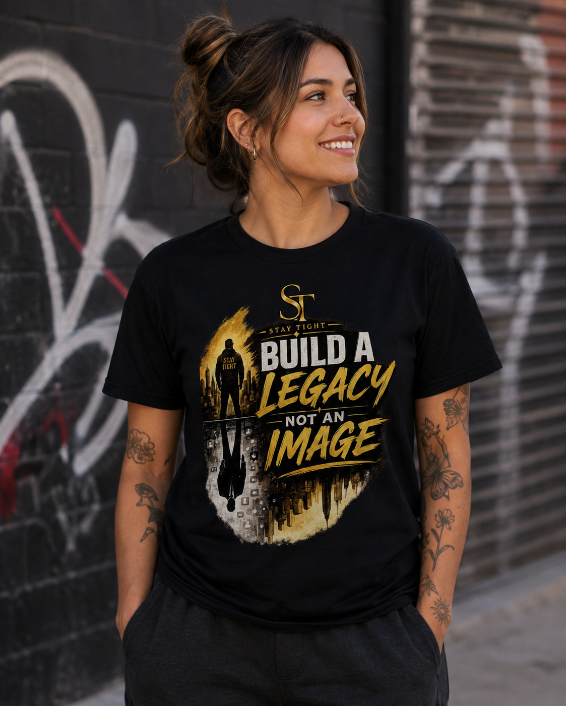 Build a Legacy, Not an Image Premium Heavyweight Graphic T-Shirt | Stay Tight