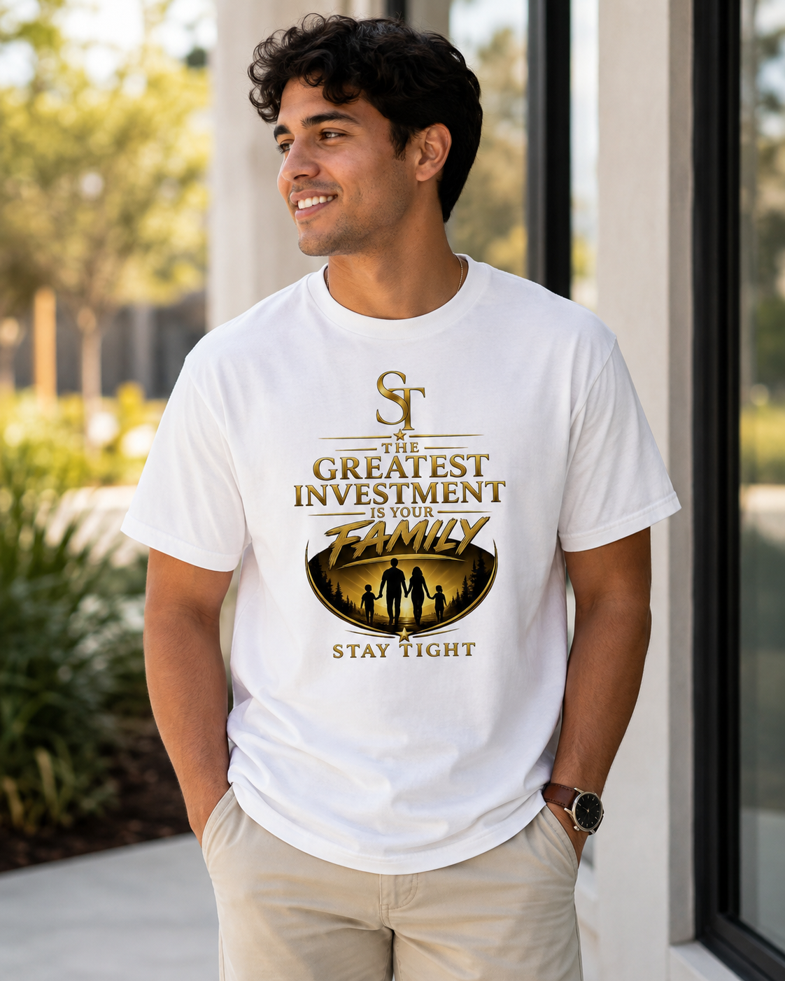 The Greatest Investment Is Your Family Premium Heavyweight Graphic T-Shirt | Stay Tight