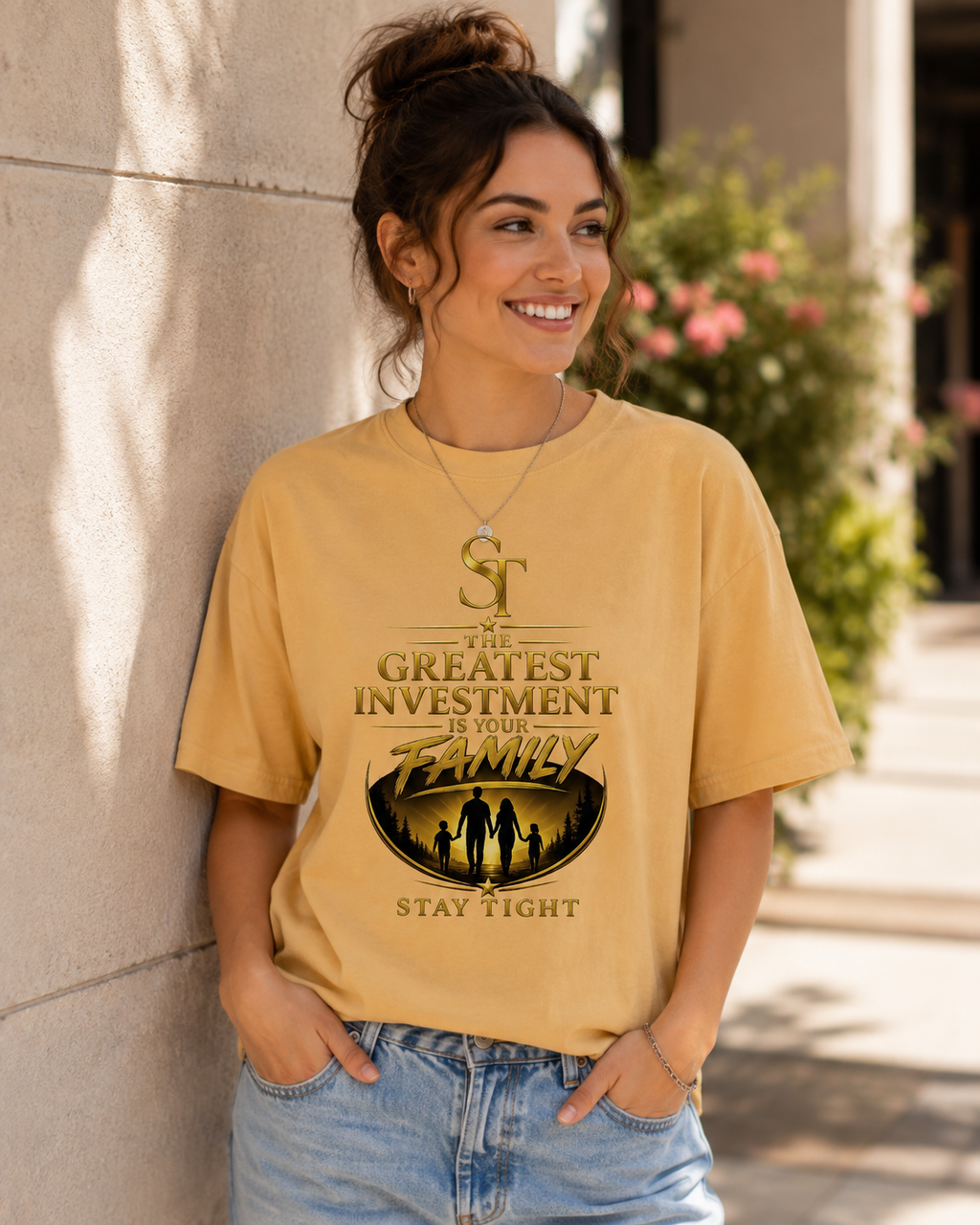The Greatest Investment Is Your Family Premium Heavyweight Graphic T-Shirt | Stay Tight