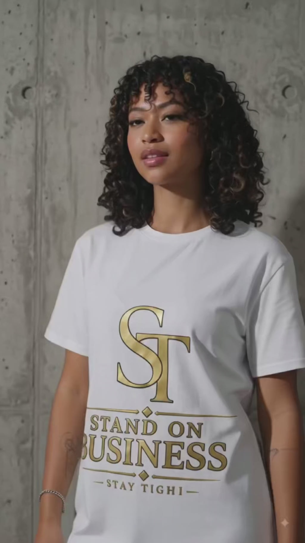 Stay Tight “Stand on Business” T-Shirt Dress