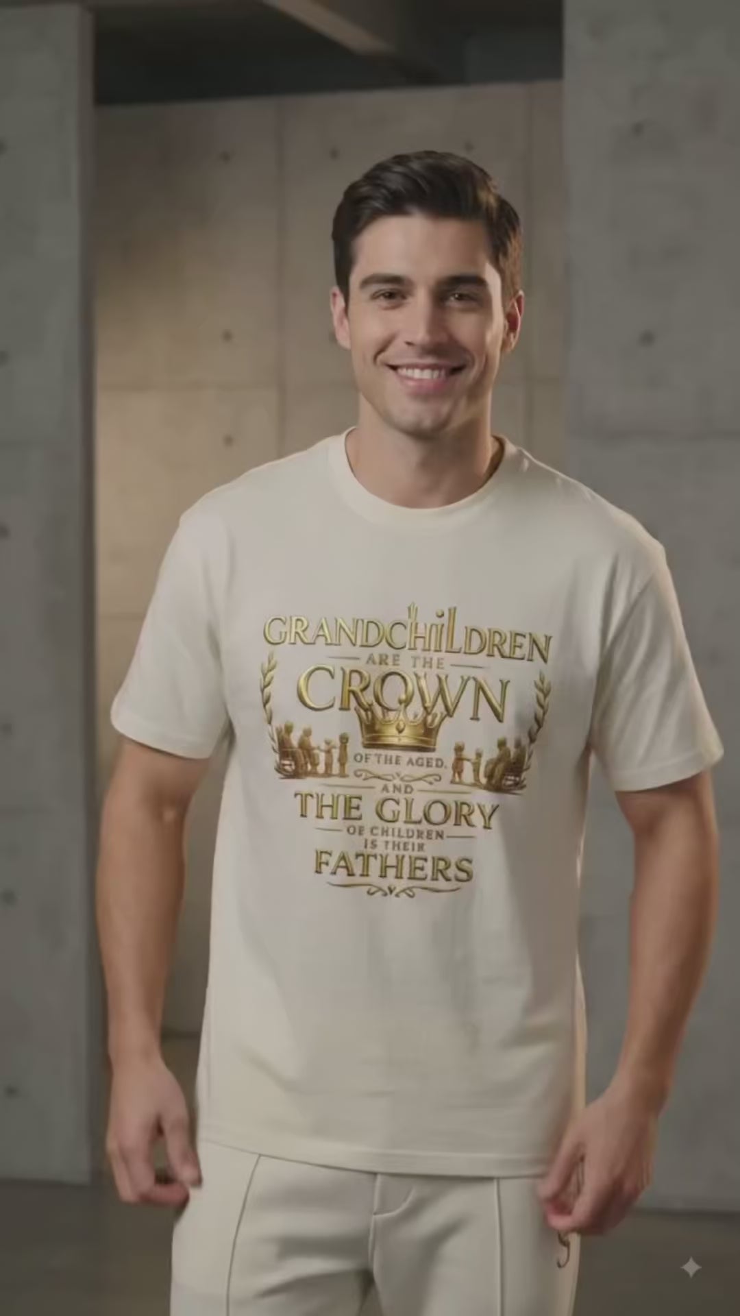 Grandchildren Are the Crown Premium Heavyweight Graphic T-Shirt | Stay Tight