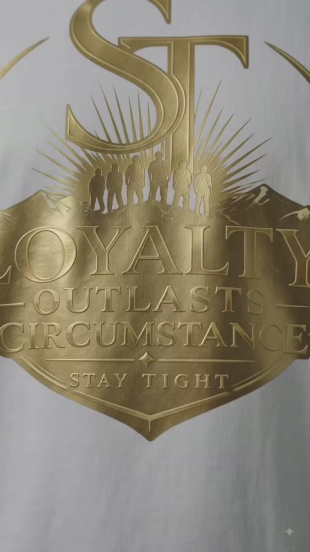 Loyalty Outlasts Circumstance Premium Heavyweight Brotherhood Graphic T-Shirt | Stay Tight