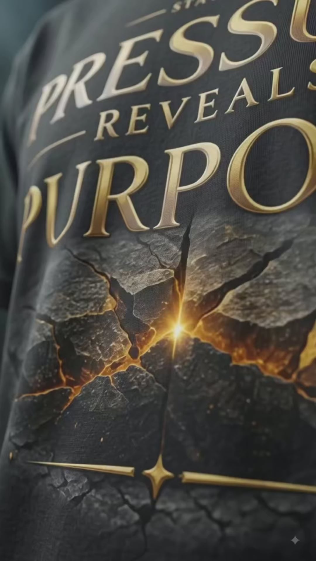 Pressure Reveals Purpose Premium Heavyweight Graphic T-Shirt | Stay Tight